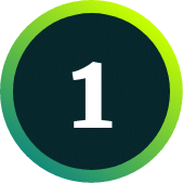 数字圆圈绿色-1