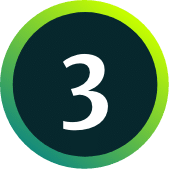 数字圆圈绿色-3